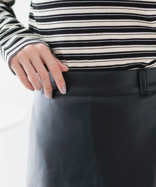 WEGO（ウィゴー）の「WEGO/レイヤードスリットスカパン（スカート・レディース・ブラック系その他/ブラック/杢グレー・FREE）」の7枚目の写真