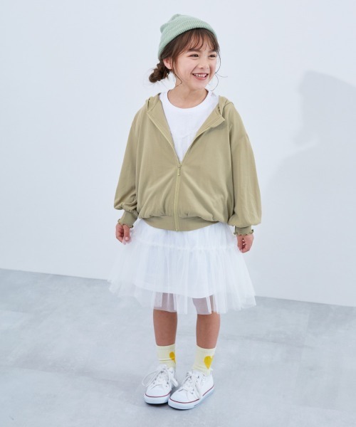 devirock（デビロック）の「UVカット ドロップショルダーパーカー（パーカー・キッズ・その他2/その他3/その他5/その他1/その他6/その他4/ホワイト/ベージュ/ブラック・160cm/100cm/110cm/120cm/130cm/140cm/150cm）」の17枚目の写真