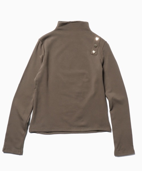 ROOPTOKYO(ループトウキョウ)の「ハートデザインボタン ハイネックカットソー(Tシャツ/カットソー・レディース・ブラウン/ブラック/イエロー/レッド/ライトブラウン/ベージュ/アイボリー/アッシュブラウン・FREE)」の19枚目の写真
