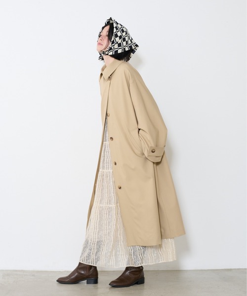 LARUTA(ラルータ)の「【LARUTA】レース切替ロングワンピース(ワンピース・レディース・ブラック/アイボリー・MEDIUM/LARGE)」の7枚目の写真