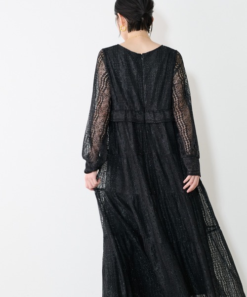 LARUTA(ラルータ)の「【LARUTA】レース切替ロングワンピース(ワンピース・レディース・ブラック/アイボリー・MEDIUM/LARGE)」の19枚目の写真