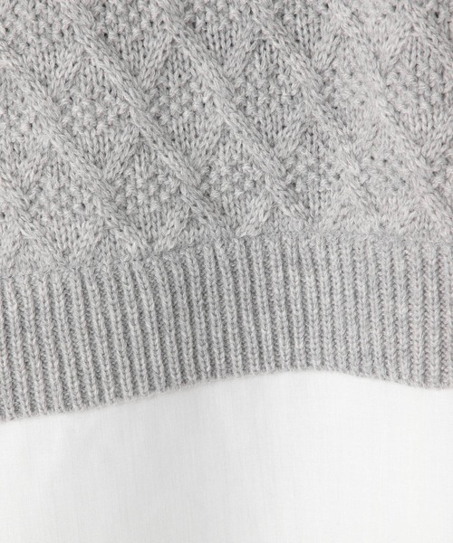 studio CLIP（スタディオクリップ）の「7ゲージ ドッキングプルオーバー（ニット/セーター・レディース・ネイビー/グレー/アイボリー/ライトグリーン・FREE）」の21枚目の写真