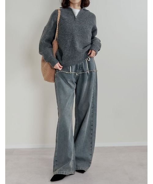 Re:EDIT（リエディ）の「[2点セット]ミニポーチ付テディボアチェーンストラップバッグ（ハンドバッグ・レディース・キャメル/ブラック/ベージュ・FREE）」の12枚目の写真