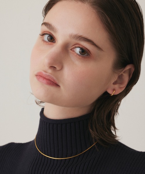 CENE(セネ)の「【CENE】セネ/ワンタッチループピアス12mm(ピアス(両耳用)・レディース・シルバー/ピンクゴールド/ゴールド・FREE)」の13枚目の写真