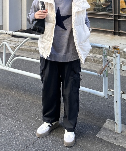 Silly（シリー）の「【レトロコーデに♪】ボリュームソールジャーマンスニーカー（スニーカー・レディース・ブラック/ホワイト・LARGE/SMALL/MEDIUM）」の8枚目の写真