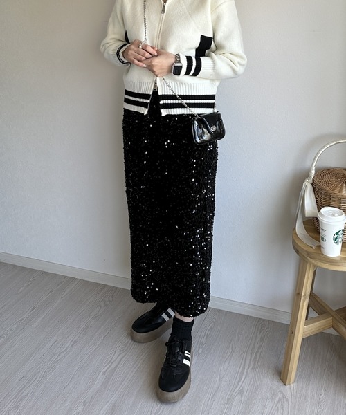 Silly（シリー）の「【レトロコーデに♪】ボリュームソールジャーマンスニーカー（スニーカー・レディース・ブラック/ホワイト・LARGE/SMALL/MEDIUM）」の10枚目の写真