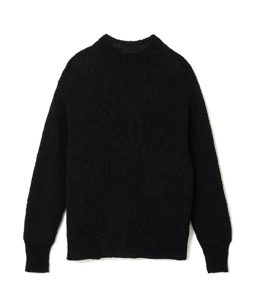 soduk(スドーク)の「double layerd slit knit(ニット/セーター・レディース・ブラック・ONE SIZE)」の5枚目の写真