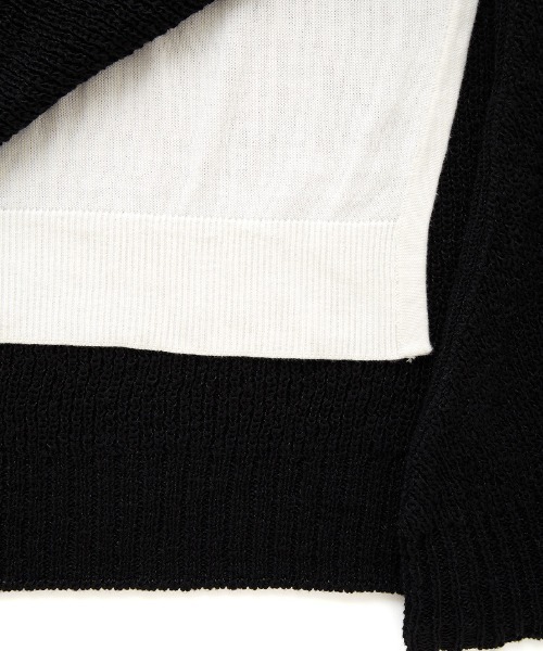 【り】soduk double layerd slit knit セール】double layerd slit knit（ニット/セーター）｜soduk