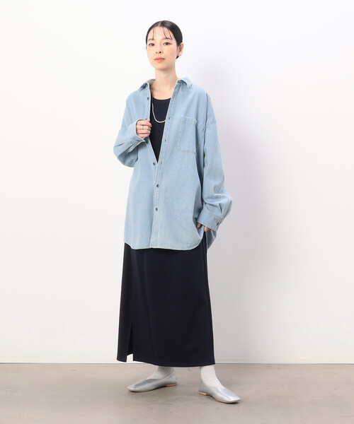 【セール】デニム ボーイフレンド シャツブルゾン/セットアップ対応(シャツ/ブラウス)|ONIGIRI(オニギリ) 【セール】デニム ボーイフレンド シャツブルゾン/セットアップ対応(シャツ/ブラウス)|ONIGIRI(オニギリ)