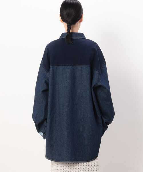 【セール】デニム ボーイフレンド シャツブルゾン/セットアップ対応(シャツ/ブラウス)|ONIGIRI(オニギリ) 【セール】デニム ボーイフレンド シャツブルゾン/セットアップ対応(シャツ/ブラウス)|ONIGIRI(オニギリ)