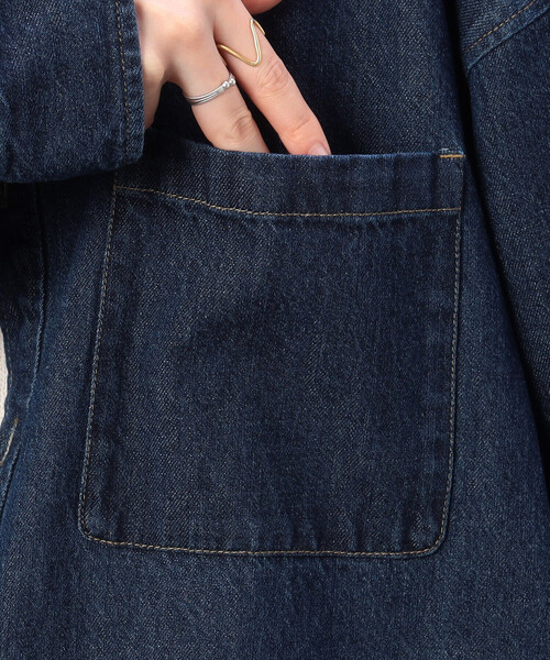 【セール】デニム ボーイフレンド シャツブルゾン/セットアップ対応(シャツ/ブラウス)|ONIGIRI(オニギリ) 【セール】デニム ボーイフレンド シャツブルゾン/セットアップ対応(シャツ/ブラウス)|ONIGIRI(オニギリ)