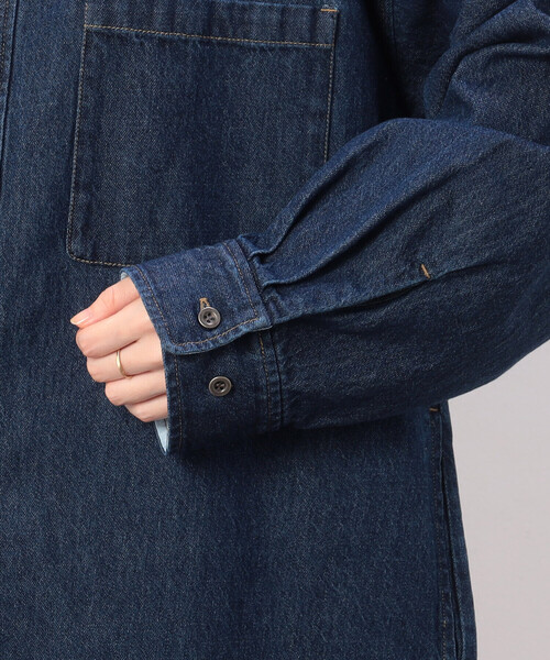 【セール】デニム ボーイフレンド シャツブルゾン/セットアップ対応(シャツ/ブラウス)|ONIGIRI(オニギリ) 【セール】デニム ボーイフレンド シャツブルゾン/セットアップ対応(シャツ/ブラウス)|ONIGIRI(オニギリ)