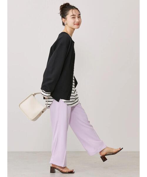 AMERICAN HOLIC（アメリカンホリック）の「エコカルットクルーネックカーディガン<エコ・軽い・ニット>（カーディガン/ボレロ・レディース・ブルー/レッド/オフホワイト/ブラック・L/M）」の20枚目の写真