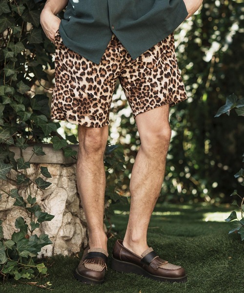 CAMBIO(カンビオ)の「mp11964- Leopard Short Pants ショートパンツ(その他パンツ・メンズ・キャメル/ブラウン/チャコール・L/S/M)」の10枚目の写真