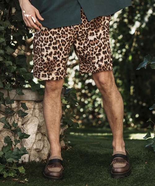 CAMBIO(カンビオ)の「mp11964- Leopard Short Pants ショートパンツ(その他パンツ・メンズ・キャメル/ブラウン/チャコール・L/S/M)」の11枚目の写真