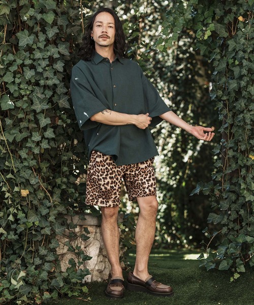 CAMBIO(カンビオ)の「mp11964- Leopard Short Pants ショートパンツ(その他パンツ・メンズ・キャメル/ブラウン/チャコール・L/S/M)」の13枚目の写真