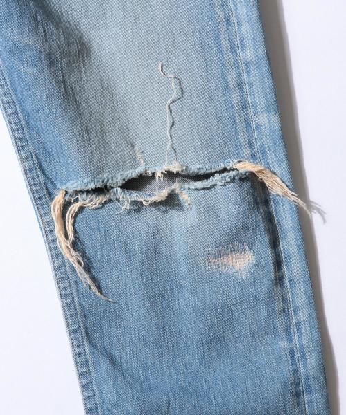 MONKEY TIME（モンキータイム）の「＜monkey time＞∴ クラッシュデニムスキニーパンツ◆（デニムパンツ・メンズ・ライトブルー・X-LARGE/LARGE/MEDIUM/SMALL）」の4枚目の写真