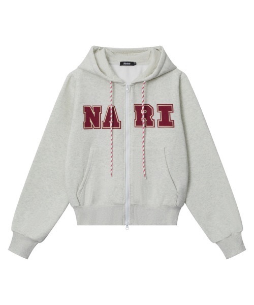 mushwear（マッシュウェア）の「Short Zip-Up Hoodie（パーカー・レディース・グリーン/グレー・SMALL/MEDIUM/LARGE）」の2枚目の写真