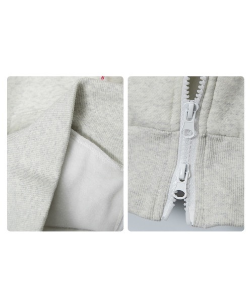 mushwear（マッシュウェア）の「Short Zip-Up Hoodie（パーカー・レディース・グリーン/グレー・SMALL/MEDIUM/LARGE）」の7枚目の写真