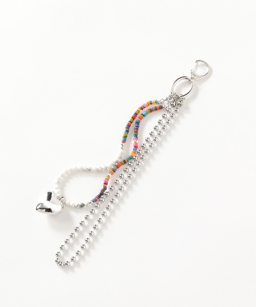 PAGEBOY（ページボーイ）の「マルチビーズキーホルダー（キーホルダー・レディース・グレイッシュベージュ・FREE）」の3枚目の写真
