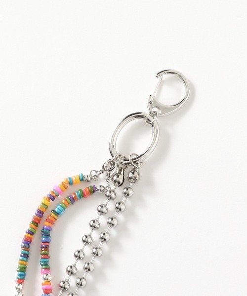 PAGEBOY（ページボーイ）の「マルチビーズキーホルダー（キーホルダー・レディース・グレイッシュベージュ・FREE）」の5枚目の写真