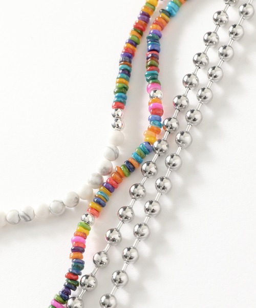 PAGEBOY（ページボーイ）の「マルチビーズキーホルダー（キーホルダー・レディース・グレイッシュベージュ・FREE）」の6枚目の写真