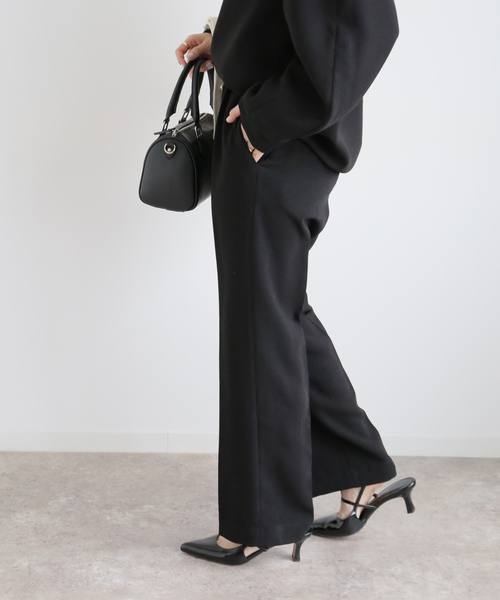 JOURNAL STANDARD relume(ジャーナルスタンダード レリューム)の「ジョーゼットパンツ(その他パンツ・レディース・ブラック/ネイビー・FREE)」の3枚目の写真