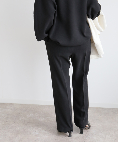 JOURNAL STANDARD relume(ジャーナルスタンダード レリューム)の「ジョーゼットパンツ(その他パンツ・レディース・ブラック/ネイビー・FREE)」の4枚目の写真