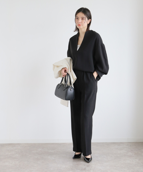 JOURNAL STANDARD relume(ジャーナルスタンダード レリューム)の「ジョーゼットパンツ(その他パンツ・レディース・ブラック/ネイビー・FREE)」の5枚目の写真