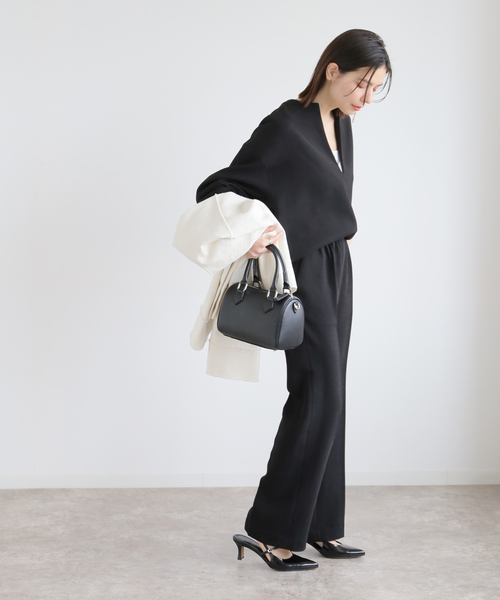 JOURNAL STANDARD relume(ジャーナルスタンダード レリューム)の「ジョーゼットパンツ(その他パンツ・レディース・ブラック/ネイビー・FREE)」の6枚目の写真
