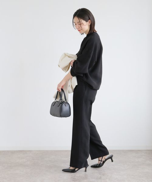 JOURNAL STANDARD relume(ジャーナルスタンダード レリューム)の「ジョーゼットパンツ(その他パンツ・レディース・ブラック/ネイビー・FREE)」の7枚目の写真
