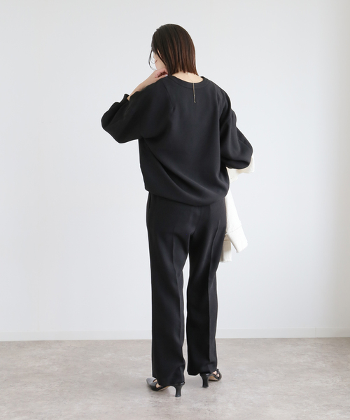 JOURNAL STANDARD relume(ジャーナルスタンダード レリューム)の「ジョーゼットパンツ(その他パンツ・レディース・ブラック/ネイビー・FREE)」の8枚目の写真
