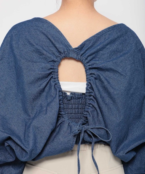 mysty woman(ミスティウーマン)の「デニムボレロビスチェSET 108902(アンサンブル・レディース・グレー/ブルー/ライトブルー・FREE)」の13枚目の写真
