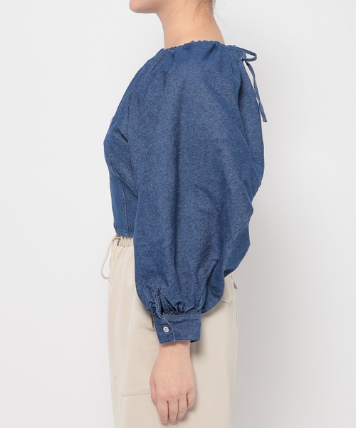mysty woman(ミスティウーマン)の「デニムボレロビスチェSET 108902(アンサンブル・レディース・グレー/ブルー/ライトブルー・FREE)」の19枚目の写真