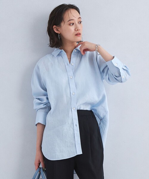 green label relaxing　フレンチリネン ベーシック シャツ green label relaxing（グリーンレーベルリラクシング）の