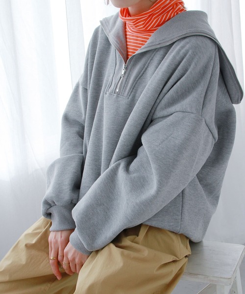 Crisp（クリスプ）の「【ZOZO限定】裏起毛ハーフジップ