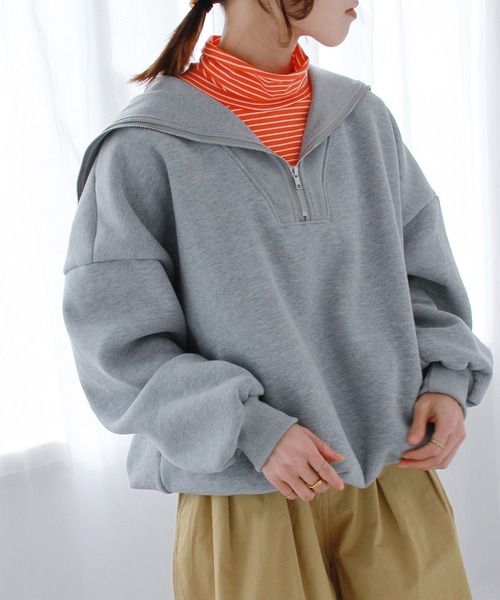 Malbon ハーフジップ スウェット グリーンカラー 美品☘️ 秋冬映え 限定 Malbon Golf WIND AND SEA マルボン Half Zip Sweater (Malbon