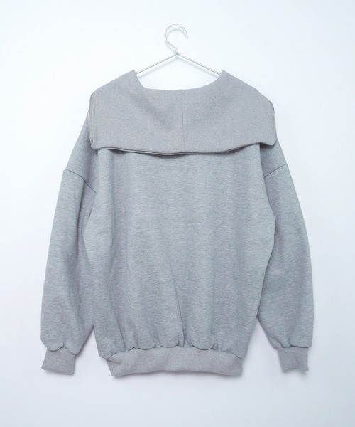 Crisp（クリスプ）の「【ZOZO限定】裏起毛ハーフジップスウェット（スウェット・レディース・グレー/ブルー/グリーン・FREE）」の12枚目の写真