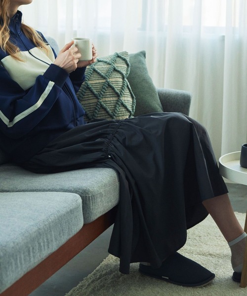 LAKOLE（ラコレ）の「ドロストティアードスカート / 109115（スカート・レディース・ブラック/シルバー/オフホワイト・SMALL/MEDIUM）」の2枚目の写真