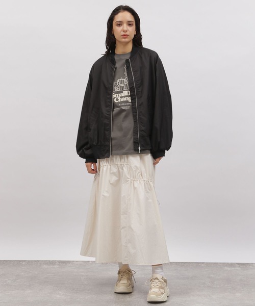 LAKOLE（ラコレ）の「ドロストティアードスカート / 109115（スカート・レディース・ブラック/シルバー/オフホワイト・SMALL/MEDIUM）」の7枚目の写真