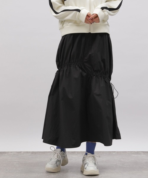 LAKOLE（ラコレ）の「ドロストティアードスカート / 109115（スカート・レディース・ブラック/シルバー/オフホワイト・SMALL/MEDIUM）」の17枚目の写真