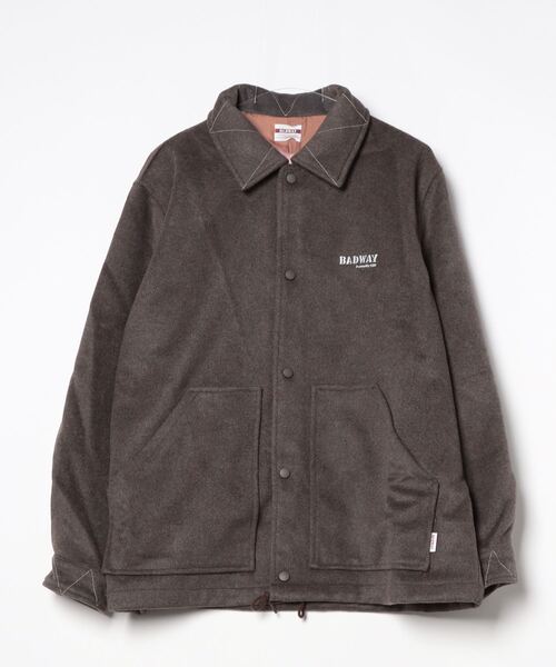 BADWAY(バッドウェイ)の「BADWAY Shaggy Coach jacket(その他アウター・メンズ・カーキ/ブラック/ブラウン・MEDIUM/LARGE)」の3枚目の写真