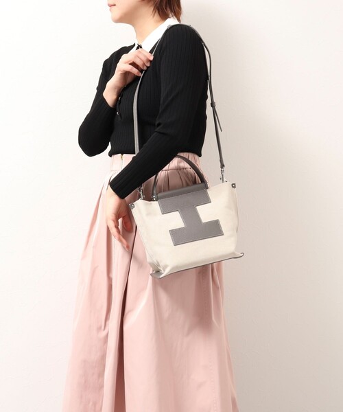 NOLLEY’S(ノーリーズ)の「【IACUCCI/イアクッチ】 ソルベット S CERVO(トートバッグ・レディース・グレー系その他2/ホワイト系その他4・FREE)」の10枚目の写真