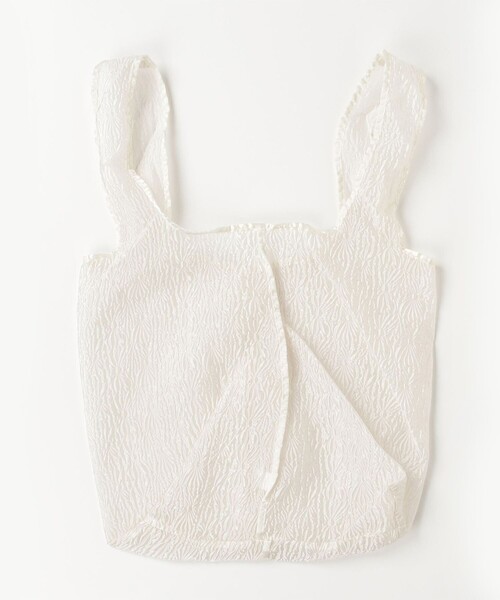 fredy emue（フレディエミュ）の「エンボスオーガンジートートバッグ（トートバッグ・レディース・ブラック/ラベンダー/オフホワイト・FREE）」の16枚目の写真