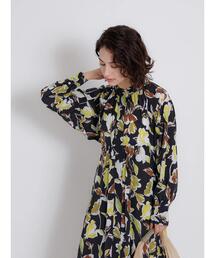 Te chichi CLASSIC | 【ipeker】プリントハイネックワンピース(ワンピース)