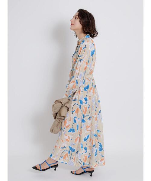 Te chichi CLASSIC(テチチクラシック)の「【ipeker】プリントハイネックワンピース(ワンピース・レディース・ベージュ/ブラック・F)」の5枚目の写真