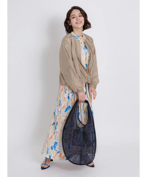 Te chichi CLASSIC(テチチクラシック)の「【ipeker】プリントハイネックワンピース(ワンピース・レディース・ベージュ/ブラック・F)」の13枚目の写真