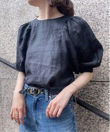 リネンギャザーブラウス