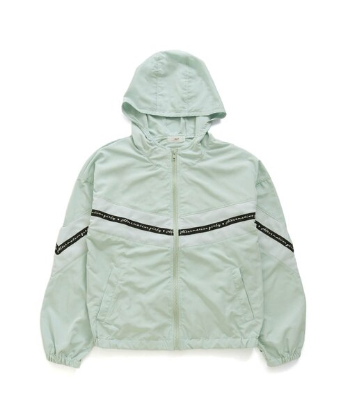 algy（アルジー）の「ライン切替シャカシャカパーカー（パーカー・キッズ・ピンク/ラベンダー/ミント・X-SMALL/MEDIUM/SMALL/XX-SMALL）」の2枚目の写真