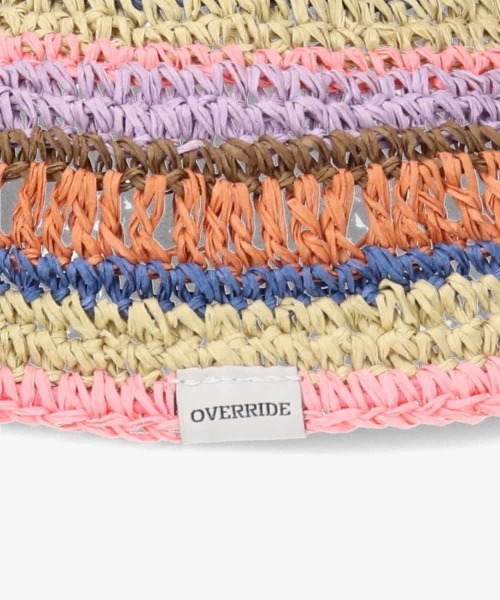 OVERRIDE（オーバーライド）の「OVERRIDE WS PAPER CROCHET HAT / オーバーライド（ハット・レディース・ブルー/ライトパープル/ベージュ・M/57.5cm）」の14枚目の写真